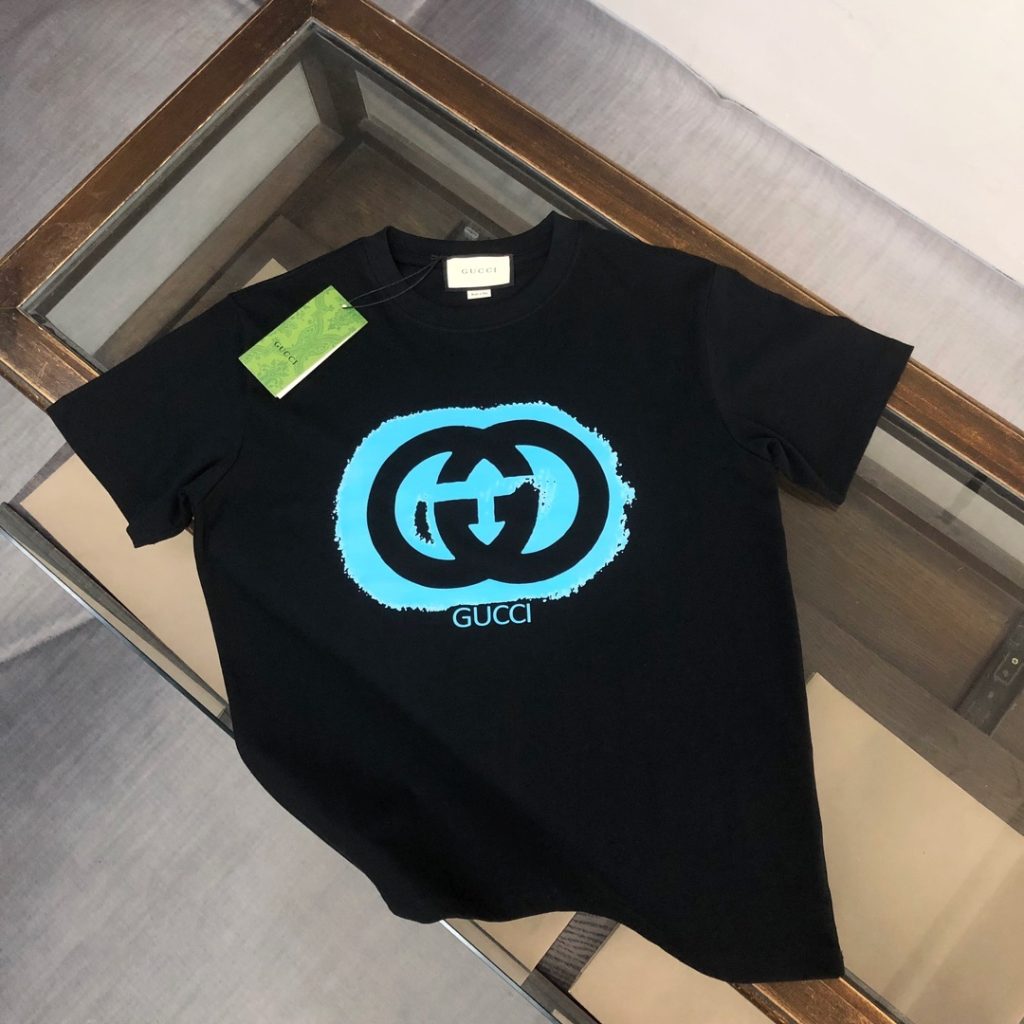designer,replica,clothing,fake,1:1,lv,luxury,high quality GUCCI Summer New Crew Neck Short-Sleeve T-Shirt (WQ62SD)