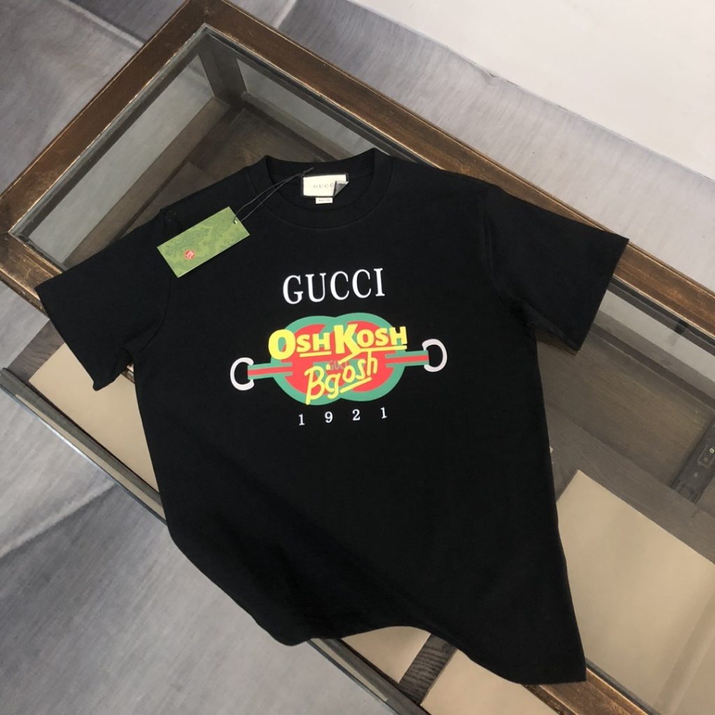 designer,replica,clothing,fake,1:1,lv,luxury,high quality GUCCI Summer New Crew Neck Short-Sleeve T-Shirt (3H4TL0)
