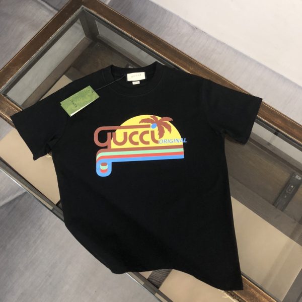 designer,replica,clothing,fake,1:1,lv,luxury,high quality GUCCI Summer New Crew Neck Short-Sleeve T-Shirt (GUQ9XM)