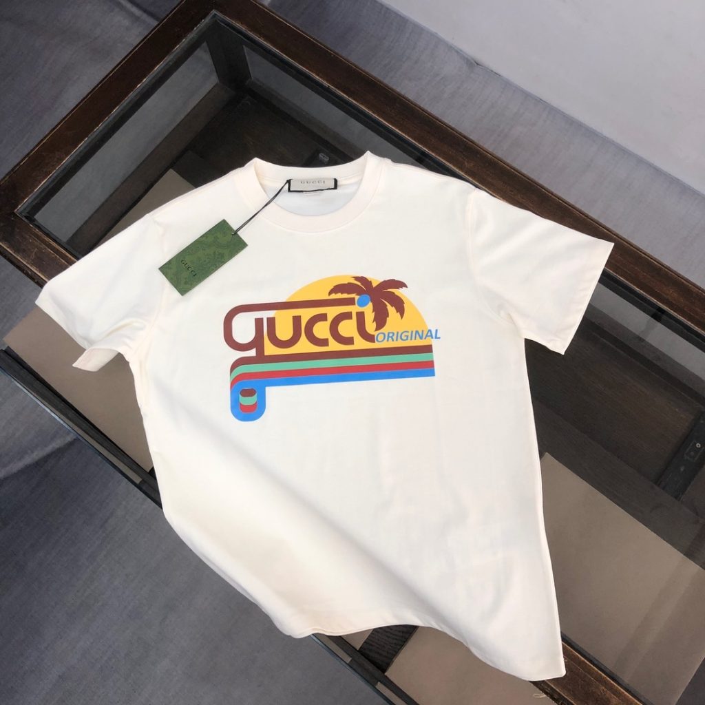 designer,replica,clothing,fake,1:1,lv,luxury,high quality GUCCI Summer New Crew Neck Short-Sleeve T-Shirt (XSLUNJ)
