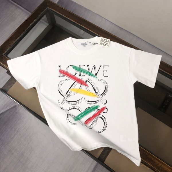 designer,replica,clothing,fake,1:1,lv,luxury,high quality LOEWE Summer New Crew Neck Short-Sleeve T-Shirt (0TJSU7)