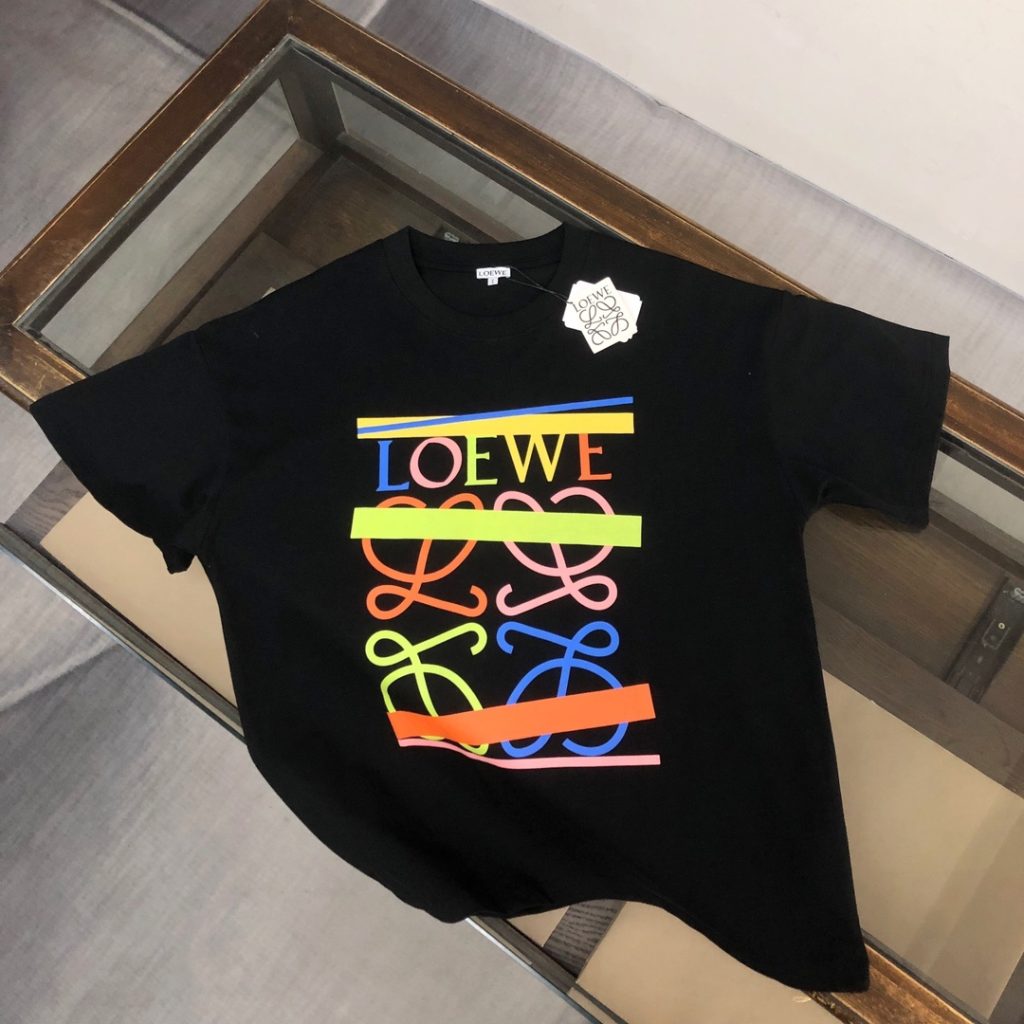 designer,replica,clothing,fake,1:1,lv,luxury,high quality LOEWE Summer New Crew Neck Short-Sleeve T-Shirt (EMDYMD)