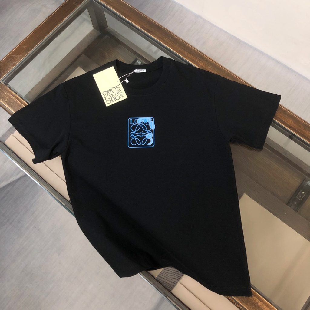designer,replica,clothing,fake,1:1,lv,luxury,high quality LOEWE Summer New Crew Neck Short-Sleeve T-Shirt (9S03SB)