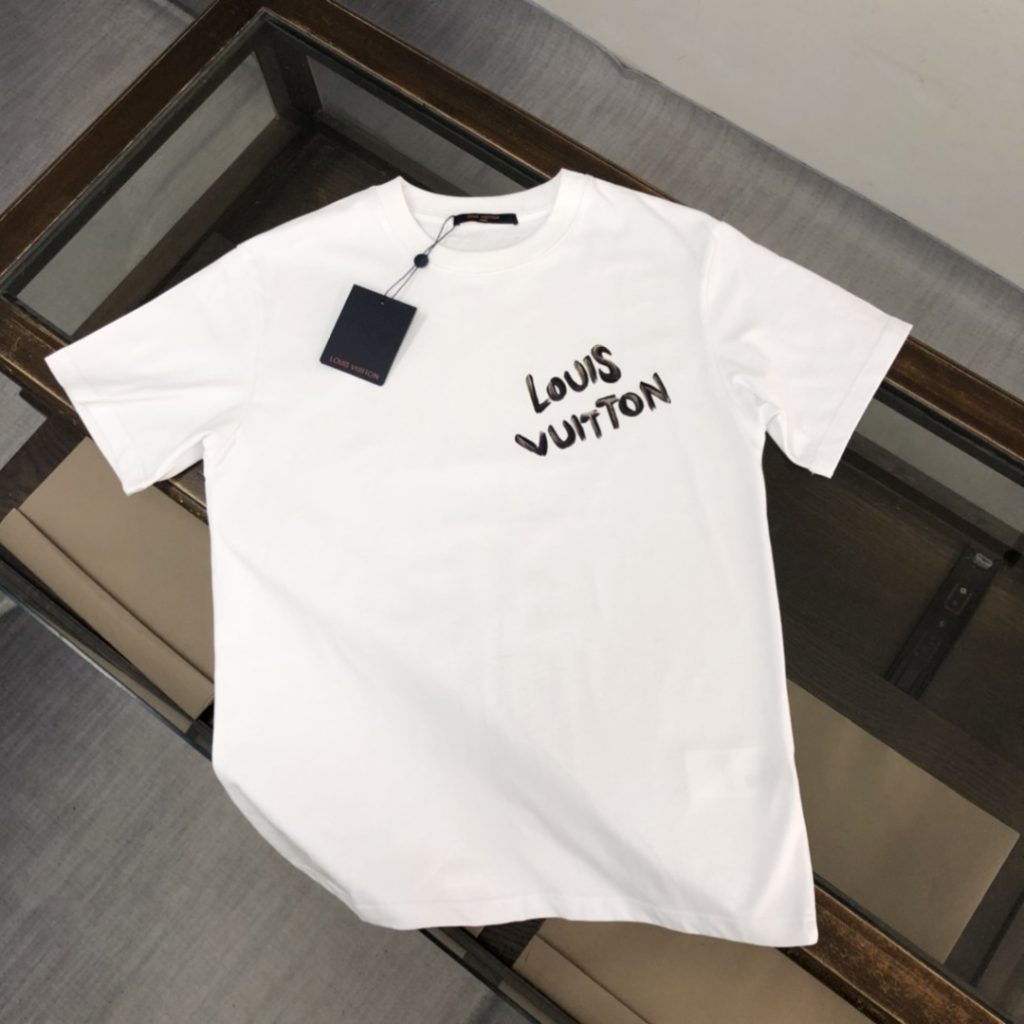 designer,replica,clothing,fake,1:1,lv,luxury,high quality LV Summer New Crew Neck Short-Sleeve T-Shirt (IOCS0T)