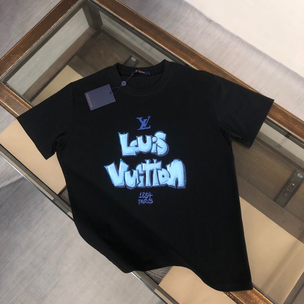 designer,replica,clothing,fake,1:1,lv,luxury,high quality LV Summer New Crew Neck Short-Sleeve T-Shirt (B7IBGJ)