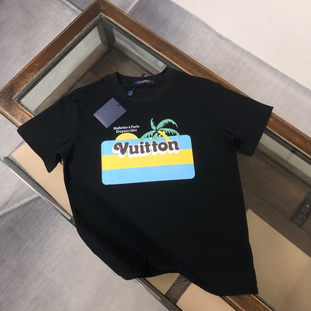 designer,replica,clothing,fake,1:1,lv,luxury,high quality LV Summer New Crew Neck Short-Sleeve T-Shirt (RBZLTC)