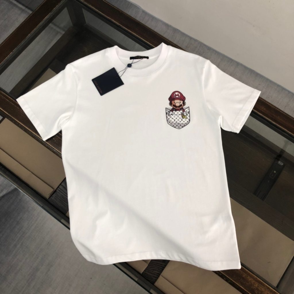 designer,replica,clothing,fake,1:1,lv,luxury,high quality LV Summer New Crew Neck Short-Sleeve T-Shirt (T4M561)