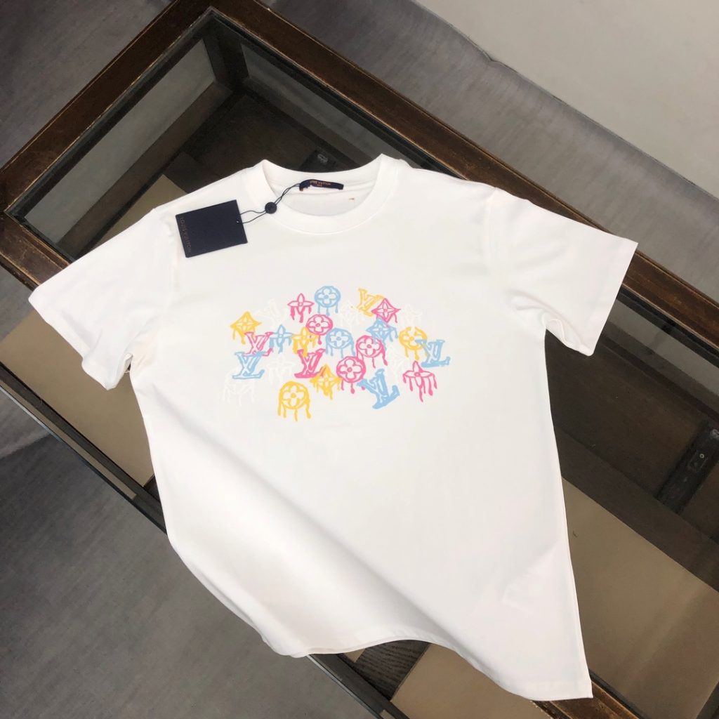 designer,replica,clothing,fake,1:1,lv,luxury,high quality LV Summer New Crew Neck Short-Sleeve T-Shirt (TYS41T)