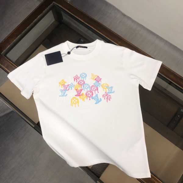 designer,replica,clothing,fake,1:1,lv,luxury,high quality LV Summer New Crew Neck Short-Sleeve T-Shirt (TYS41T)