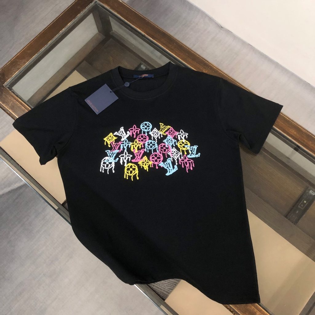 designer,replica,clothing,fake,1:1,lv,luxury,high quality LV Summer New Crew Neck Short-Sleeve T-Shirt (Y89JVD)