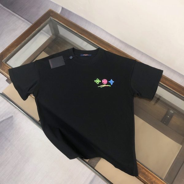designer,replica,clothing,fake,1:1,lv,luxury,high quality Louis Vuitton boutique style crew neck short-sleeved T-shirt (8WQUZC)