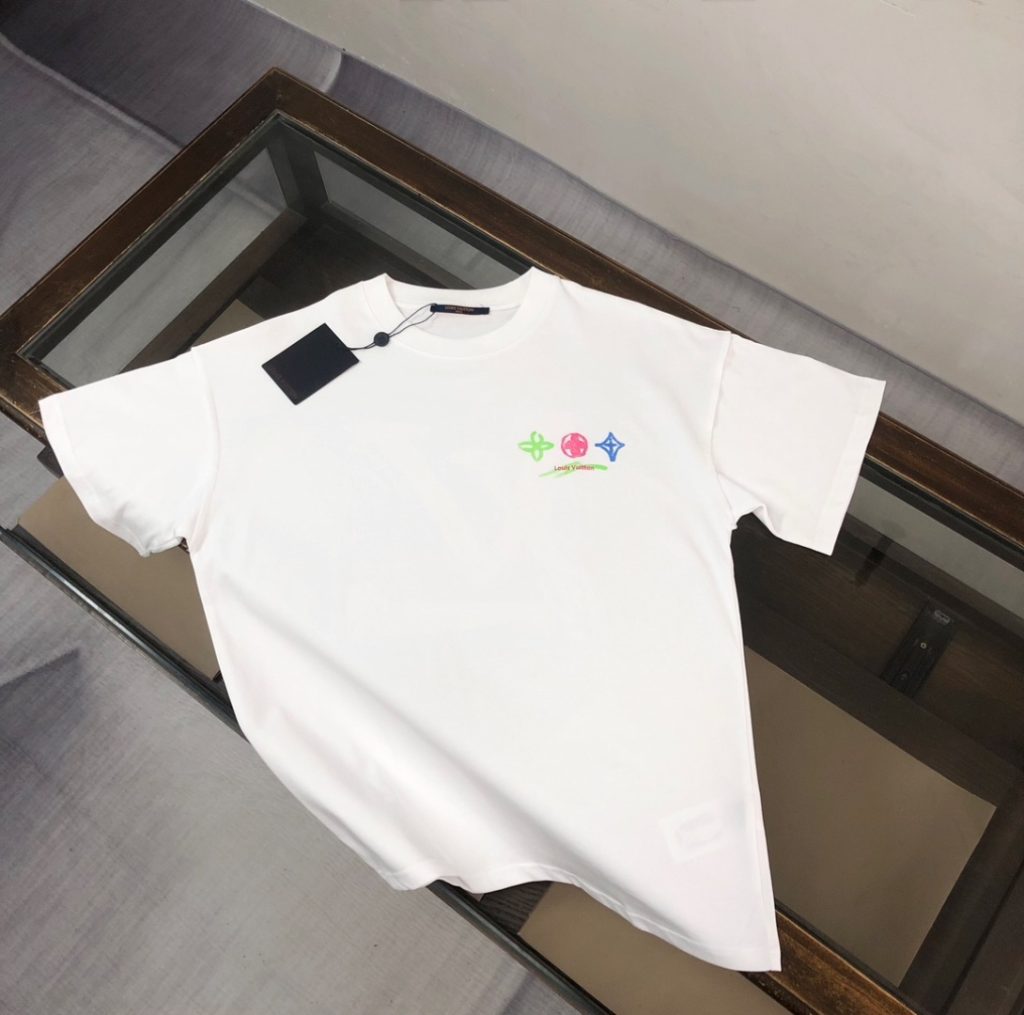 designer,replica,clothing,fake,1:1,lv,luxury,high quality Louis Vuitton boutique style crew neck short-sleeved T-shirt (G8ZWLW)