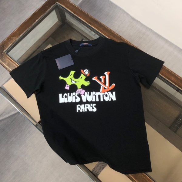 designer,replica,clothing,fake,1:1,lv,luxury,high quality Louis Vuitton Summer New Crew Neck Short-Sleeve T-Shirt (85G9KK)