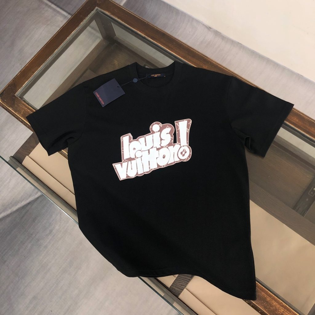 designer,replica,clothing,fake,1:1,lv,luxury,high quality Louis Vuitton Summer New Crew Neck Short-Sleeve T-Shirt (Y3TAD0)