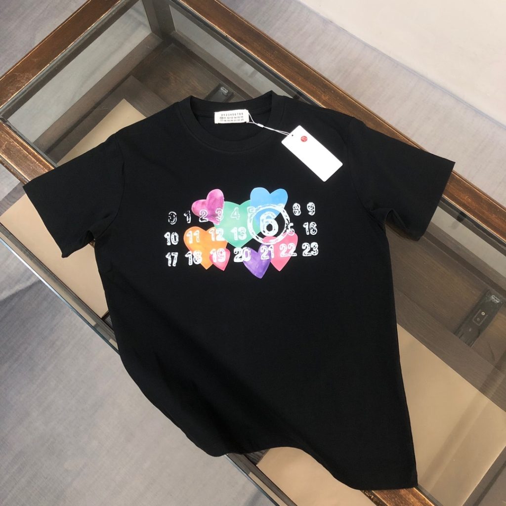designer,replica,clothing,fake,1:1,lv,luxury,high quality MM6 Summer New Crew Neck Short-Sleeve T-Shirt (VH0N4R)