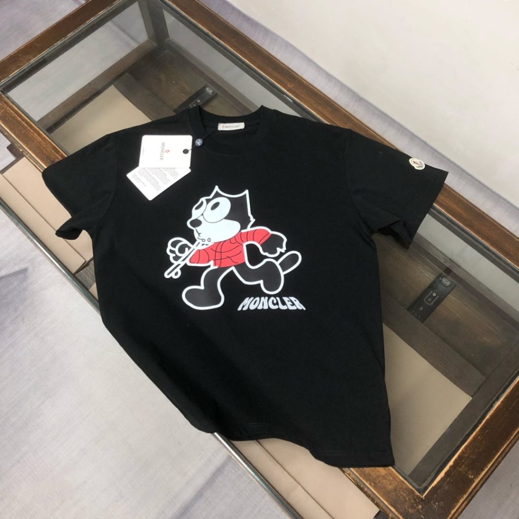 designer,replica,clothing,fake,1:1,lv,luxury,high quality MONCLER Summer New Crew Neck Short-Sleeve T-Shirt (6IMC9I)