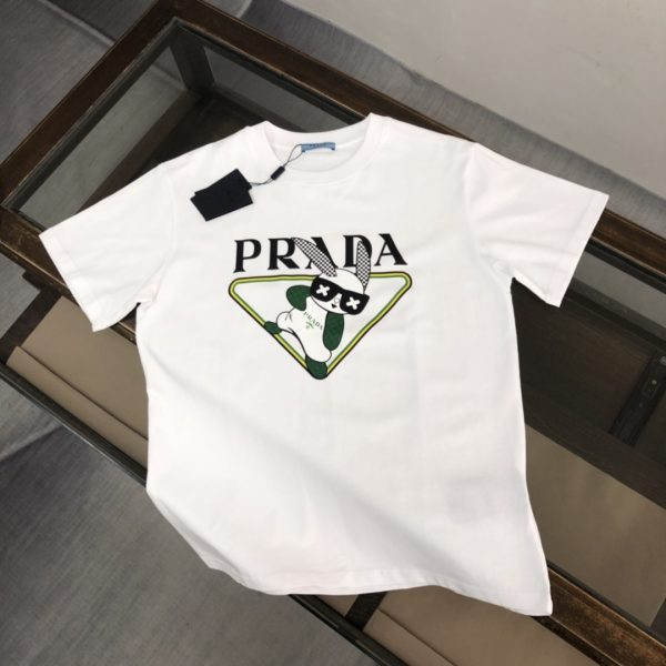 designer,replica,clothing,fake,1:1,lv,luxury,high quality PRADA Summer New Crew Neck Short-Sleeve T-Shirt (DZTJ0Q)