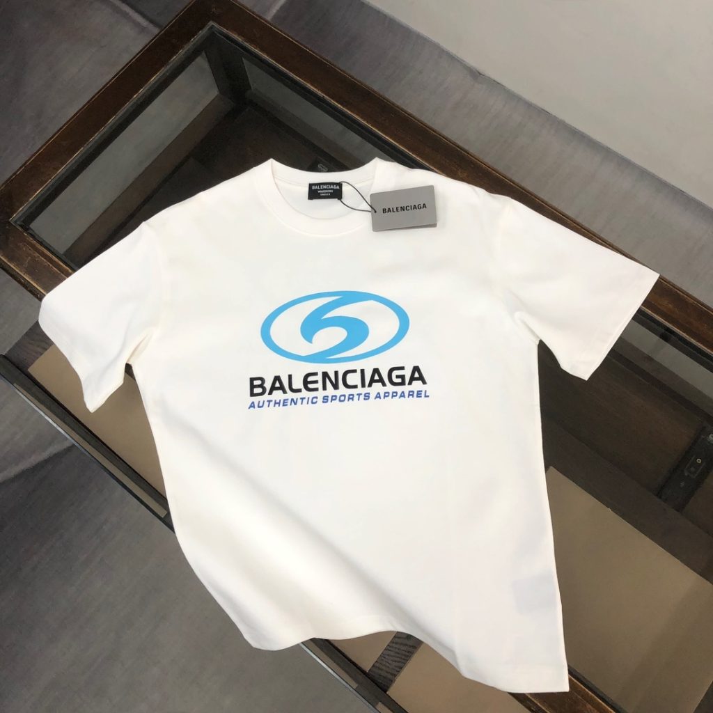 designer,replica,clothing,fake,1:1,lv,luxury,high quality Balenciaga Summer New Crew Neck Short-Sleeve T-Shirt (T0YA4D)
