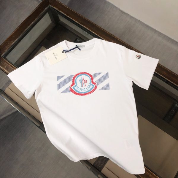 designer,replica,clothing,fake,1:1,lv,luxury,high quality Moncler Summer New Crew Neck Short-Sleeve T-Shirt (0KU94Z)