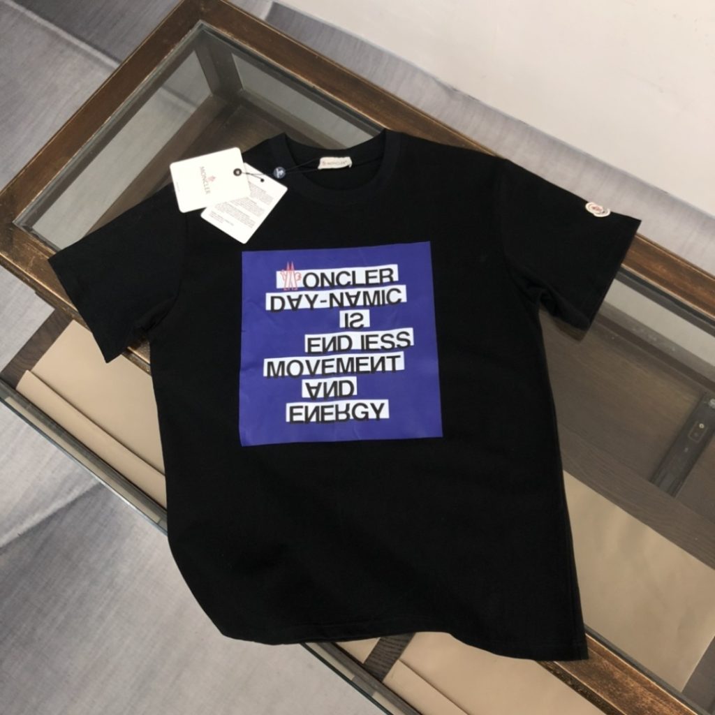 designer,replica,clothing,fake,1:1,lv,luxury,high quality Moncler Summer New Crew Neck Short-Sleeve T-Shirt (88QGHZ)