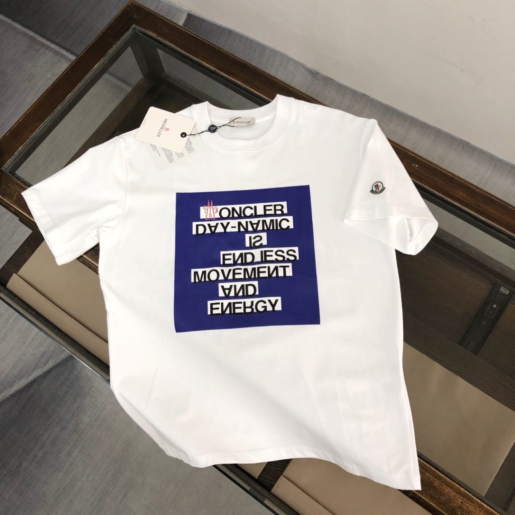 designer,replica,clothing,fake,1:1,lv,luxury,high quality Moncler Summer New Crew Neck Short-Sleeve T-Shirt (TFUQLF)