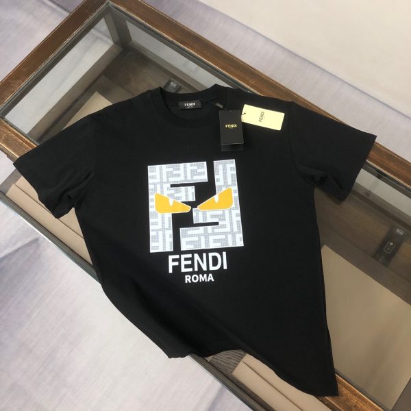 designer,replica,clothing,fake,1:1,lv,luxury,high quality FENDI Summer New Crew Neck Short-Sleeve T-Shirt (7V28IJ)