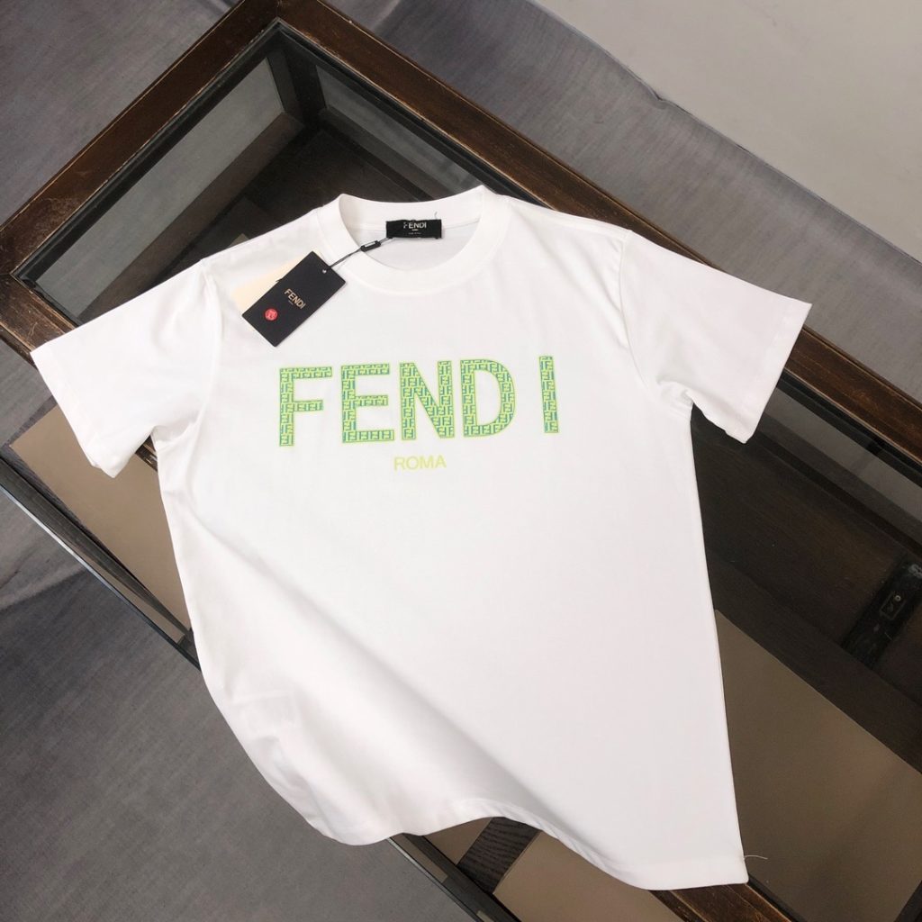 designer,replica,clothing,fake,1:1,lv,luxury,high quality FENDI Summer New Crew Neck Short-Sleeve T-Shirt (OM3TDQ)