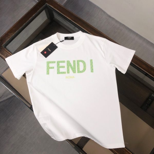 designer,replica,clothing,fake,1:1,lv,luxury,high quality FENDI Summer New Crew Neck Short-Sleeve T-Shirt (OM3TDQ)