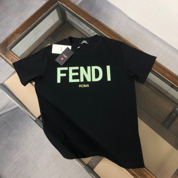 designer,replica,clothing,fake,1:1,lv,luxury,high quality FENDI Summer New Crew Neck Short-Sleeve T-Shirt (QUBX7O)