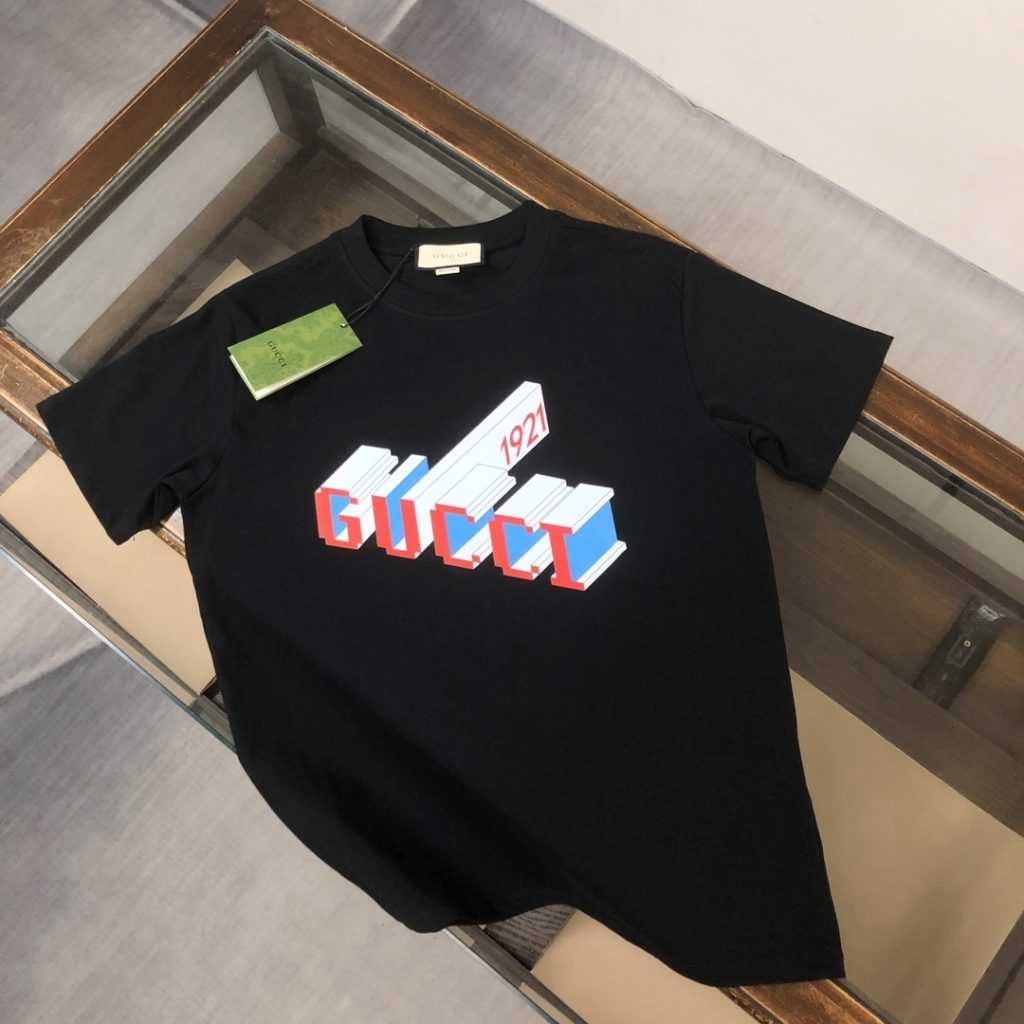 designer,replica,clothing,fake,1:1,lv,luxury,high quality GUCCI Summer New Crew Neck Short-Sleeve T-Shirt (0AUDUO)