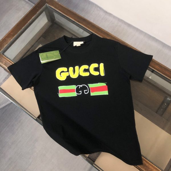 designer,replica,clothing,fake,1:1,lv,luxury,high quality GUCCI Summer New Crew Neck Short-Sleeve T-Shirt (ASSLHJ)