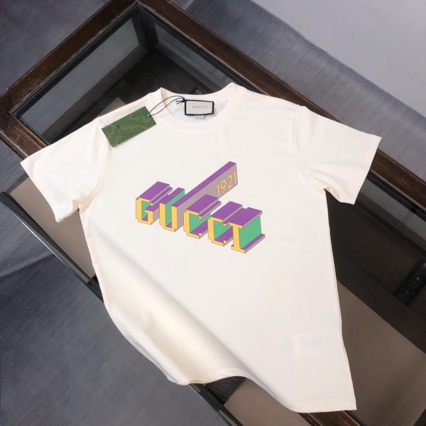 designer,replica,clothing,fake,1:1,lv,luxury,high quality GUCCI Summer New Crew Neck Short-Sleeve T-Shirt (OUYXUV)