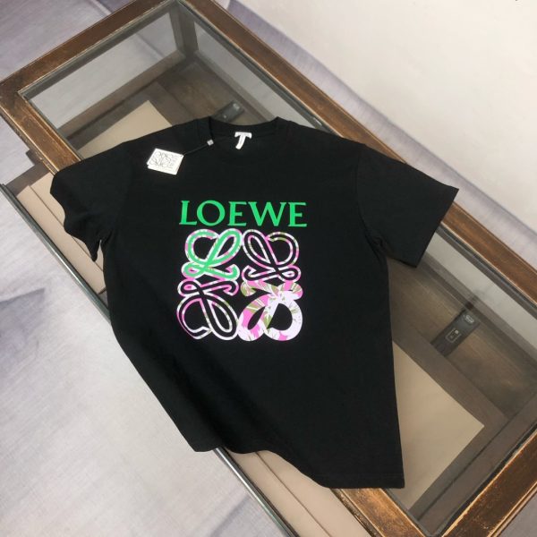designer,replica,clothing,fake,1:1,lv,luxury,high quality LOEWE’s latest couple’s round neck short-sleeved shirt (5SYLF4)