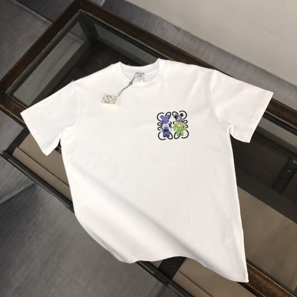 designer,replica,clothing,fake,1:1,lv,luxury,high quality LOEWE Summer New Crew Neck Short-Sleeve T-Shirt (77THXO)