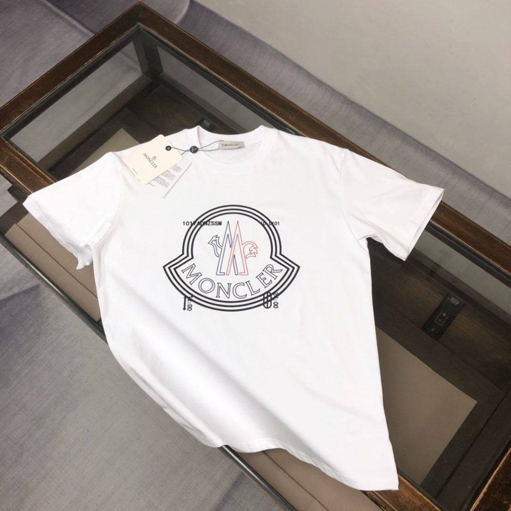 designer,replica,clothing,fake,1:1,lv,luxury,high quality MONCLER’s latest couple’s round neck short-sleeved shirt (635L7V)
