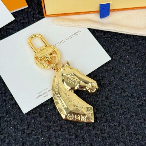 designer,replica,clothing,fake,1:1,lv,luxury,high quality LV horse head keychain (RO1JVX)