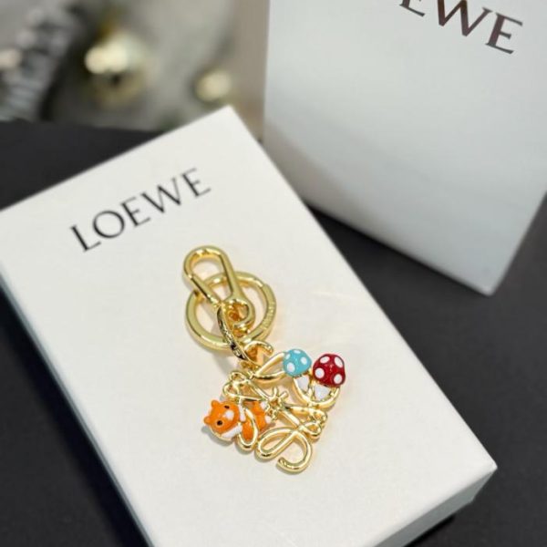 designer,replica,clothing,fake,1:1,lv,luxury,high quality LOEWE x suna fujita collaboration new hamster mushroom keychain bag charm (425DZF)