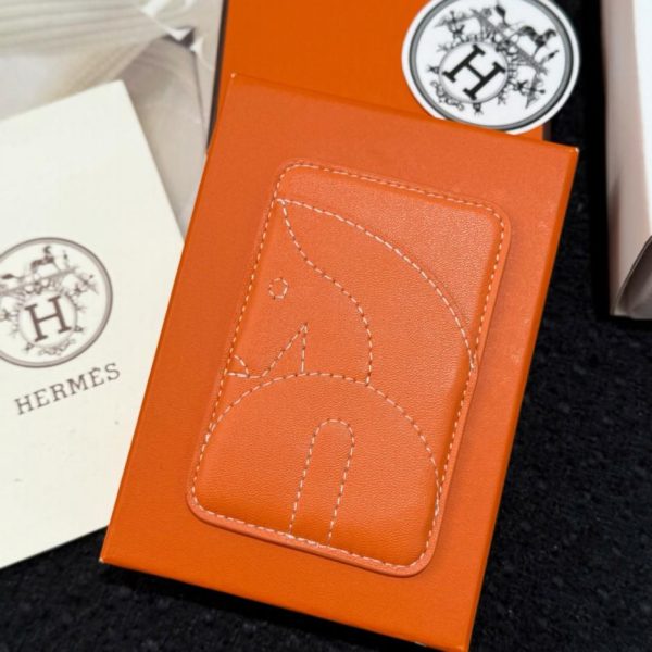 designer,replica,clothing,fake,1:1,lv,luxury,high quality New HERMES MagSafe Magnetic Card Holder (1RB3Y8)