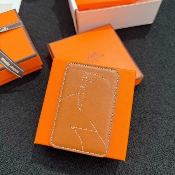 designer,replica,clothing,fake,1:1,lv,luxury,high quality New HERMES MagSafe Magnetic Card Holder (FNR20G)