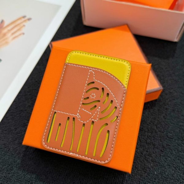 designer,replica,clothing,fake,1:1,lv,luxury,high quality New HERMES MagSafe Magnetic Card Holder (H3MVEU)