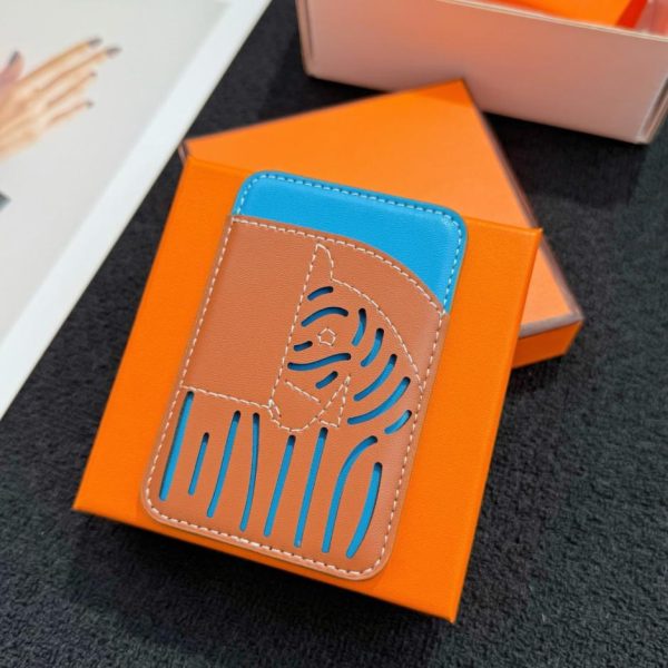 designer,replica,clothing,fake,1:1,lv,luxury,high quality New HERMES MagSafe Magnetic Card Holder (SGICVF)