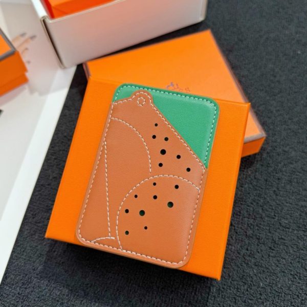 designer,replica,clothing,fake,1:1,lv,luxury,high quality New HERMES MagSafe Magnetic Card Holder (VTG97O)
