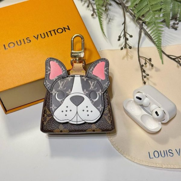 designer,replica,clothing,fake,1:1,lv,luxury,high quality New Louis Vuitton French Bulldog Earphone Bag Charm (H0W5D1)