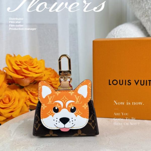 designer,replica,clothing,fake,1:1,lv,luxury,high quality New Louis Vuitton Akita Inu Earphone Bag Charm (6FL9HT)