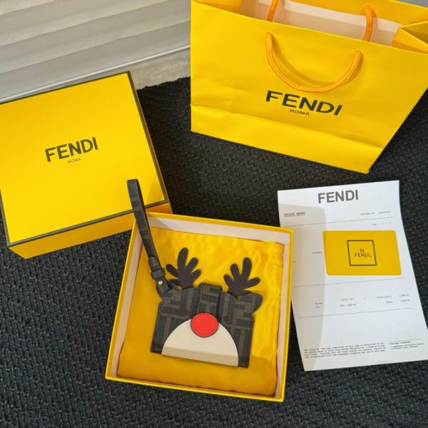 designer,replica,clothing,fake,1:1,lv,luxury,high quality New Fendi Animal Series Card Holder (42DY97)