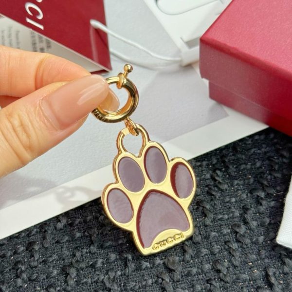 designer,replica,clothing,fake,1:1,lv,luxury,high quality New Gucci Dog Paw Keychain Charm (4IMIFG)