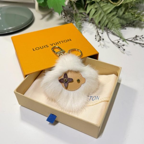 designer,replica,clothing,fake,1:1,lv,luxury,high quality LOUIS VUITTON Mink Pom-Pom New Style VIVIENNE FUR Sunflower Plush Pom-Pom Keychain Bag Charm (DR7ZDD)