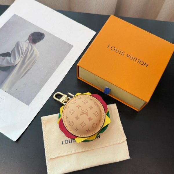 designer,replica,clothing,fake,1:1,lv,luxury,high quality Louis Vuitton Hamburger Earphone Bag Charm (WRCT6E)