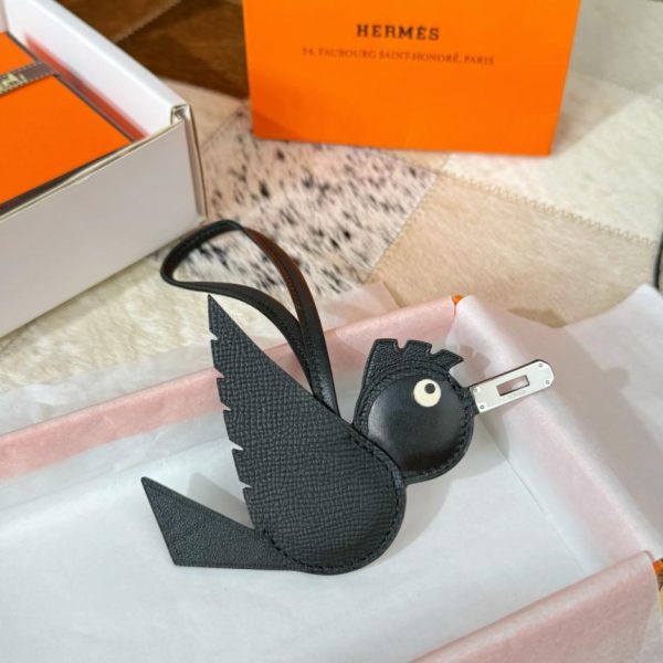 designer,replica,clothing,fake,1:1,lv,luxury,high quality New Hermes Bird charm, Hermes bird bag pendant, bag ornament, keychain (07RVCV)