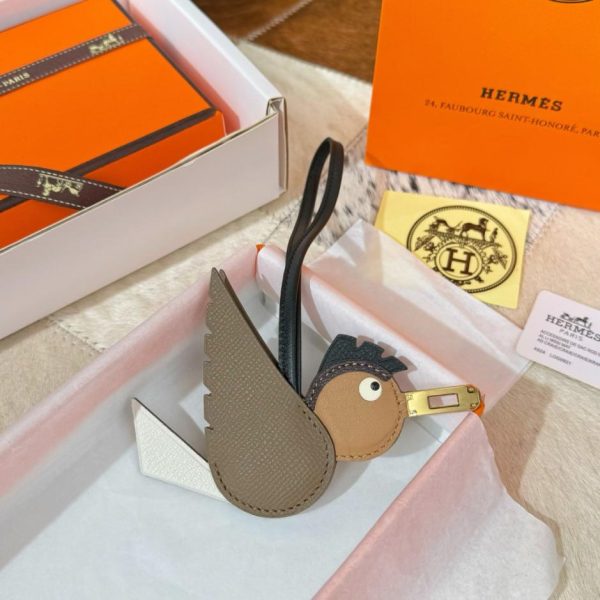 designer,replica,clothing,fake,1:1,lv,luxury,high quality New Hermes Bird charm, Hermes bird bag pendant, keychain (X28SSW)